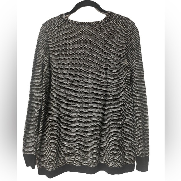 Madewell Riverside Pullover Sweater Black/white in dot weave size M - Picture 8 of 8